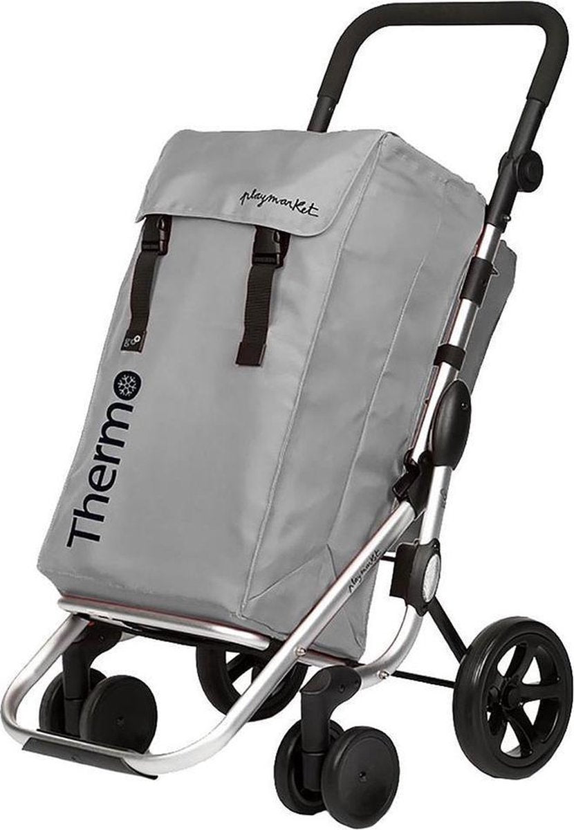 Playmarket Go Plus boodschappentrolley silver