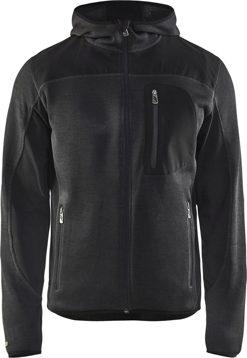 Blaklader Gebreide vest Softshell donkergrijs - maat XL