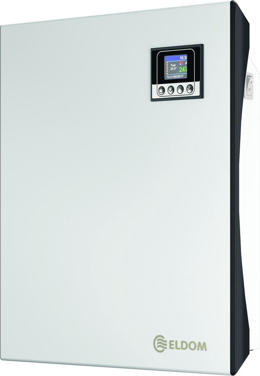 Wifi Eldom convector Extra Life met elektronische instelbare thermostaat 40 x 45 cm 500Watt