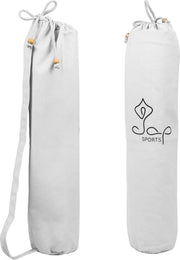 JAP Sports - Yogamat tas - Sporttas - Trekkoord - BCI Katoen - Wit