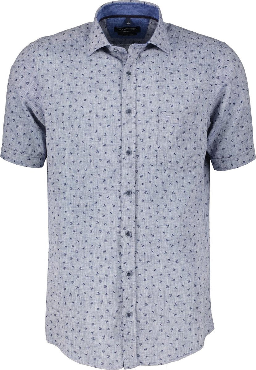 Casa Moda Overhemd - Regular Fit - Blauw - 4XL Grote Maten