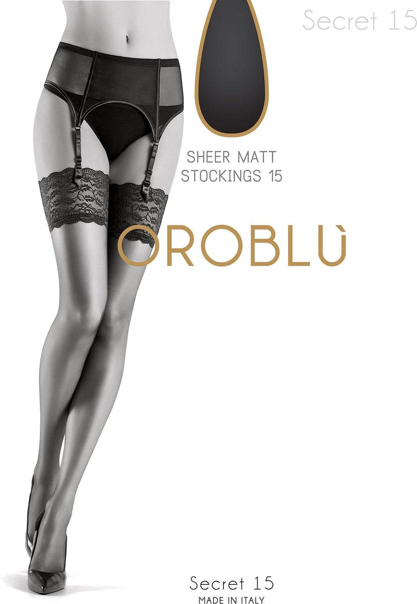 Oroblu Bas Secret Panty Denier 15 - Black - Maat M