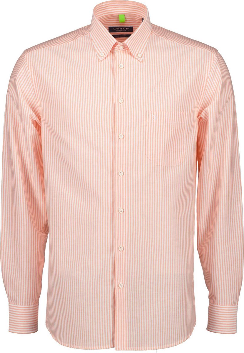 Ledûb Overhemd - Modern Fit - Oranje - 48