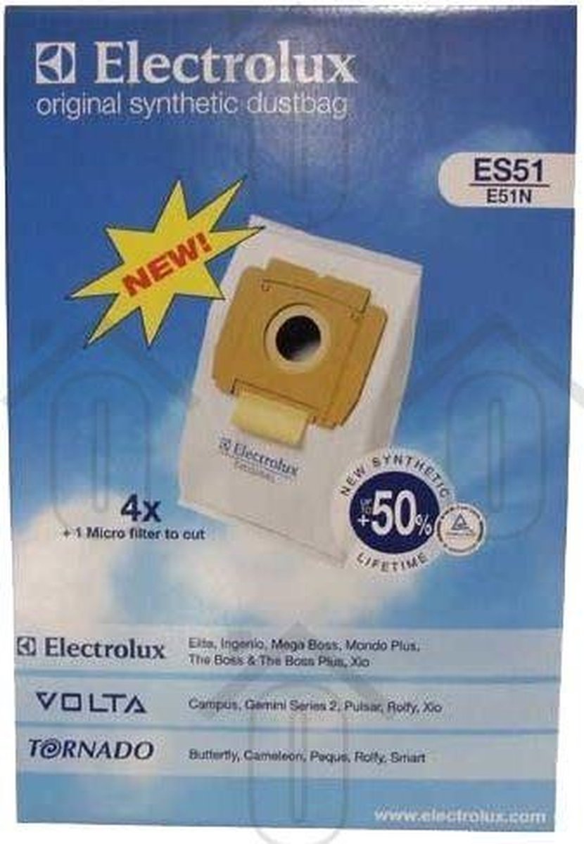Easyfiks Stofzuigerzak E51 Micro Fleece 8 stuks Nw Stijl Xio-Boss 1015-1025-1035 9002565449