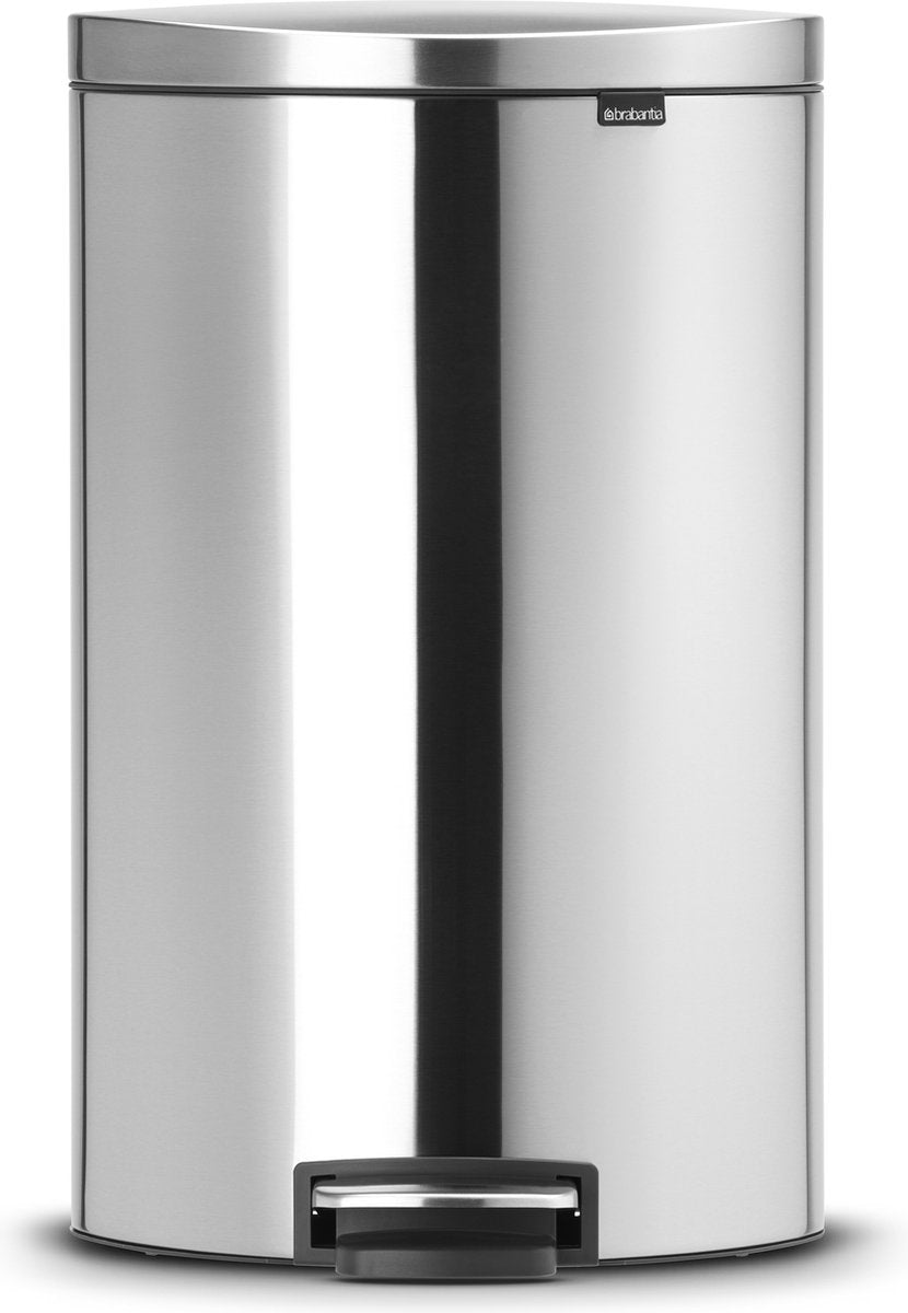 Brabantia FlatBack+ Prullenbak - 40 l - Matt Steel Fingerprint Proof