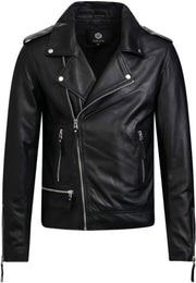 GILL'S LEGACY - Heren Leren Jas - Biker Jack - 100% Lamsleer