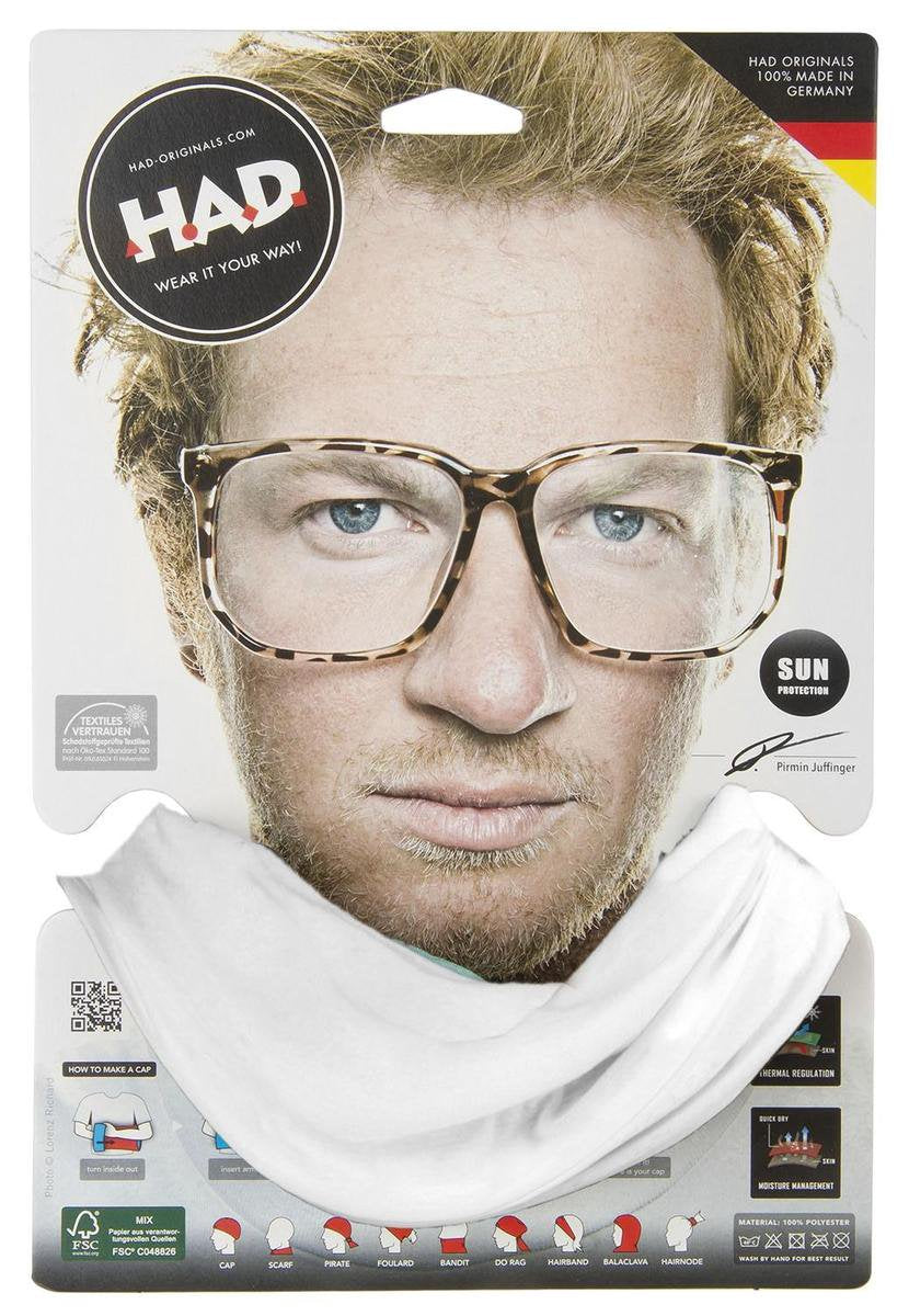 Had Hoofddoek Solid White 24 X 50 Cm