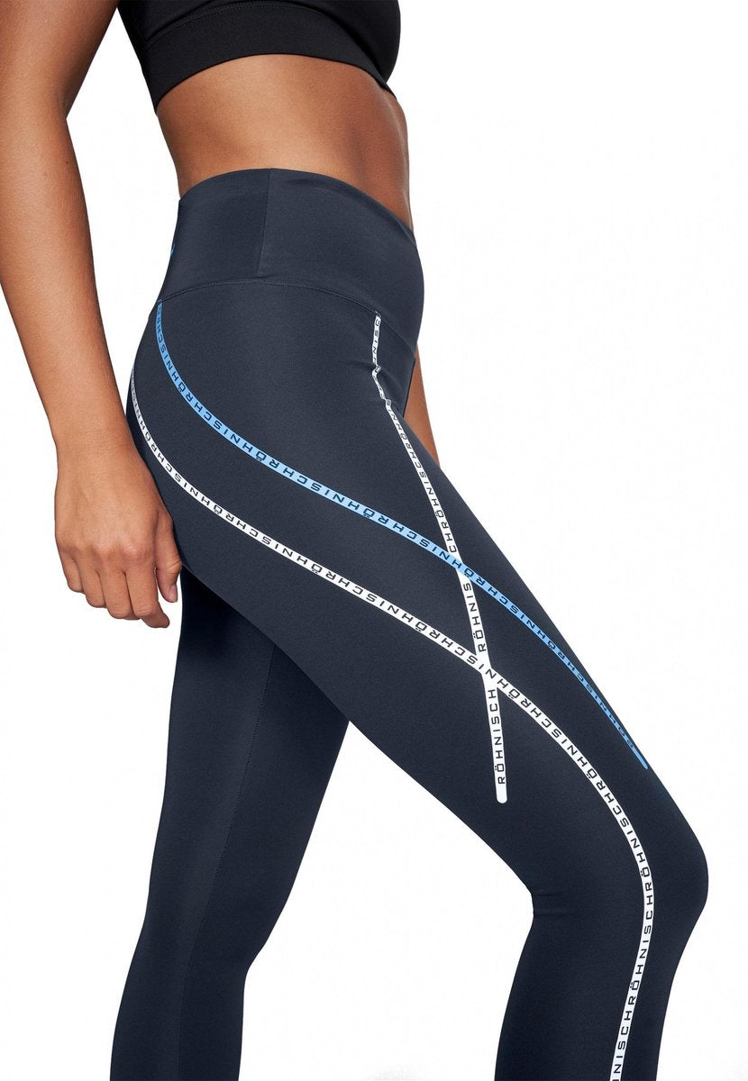 Röhnisch Sportlegging Uplift Dames Polyester Blauw Maat Xl