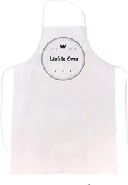 Liefste oma keukenschort |verassing - feestdag - verjaardag - geschenk - gift - kado - cadeau - barbeque - barbecue - chefkok - keuken - schort - eten - bbq - vlees - familie - grandma