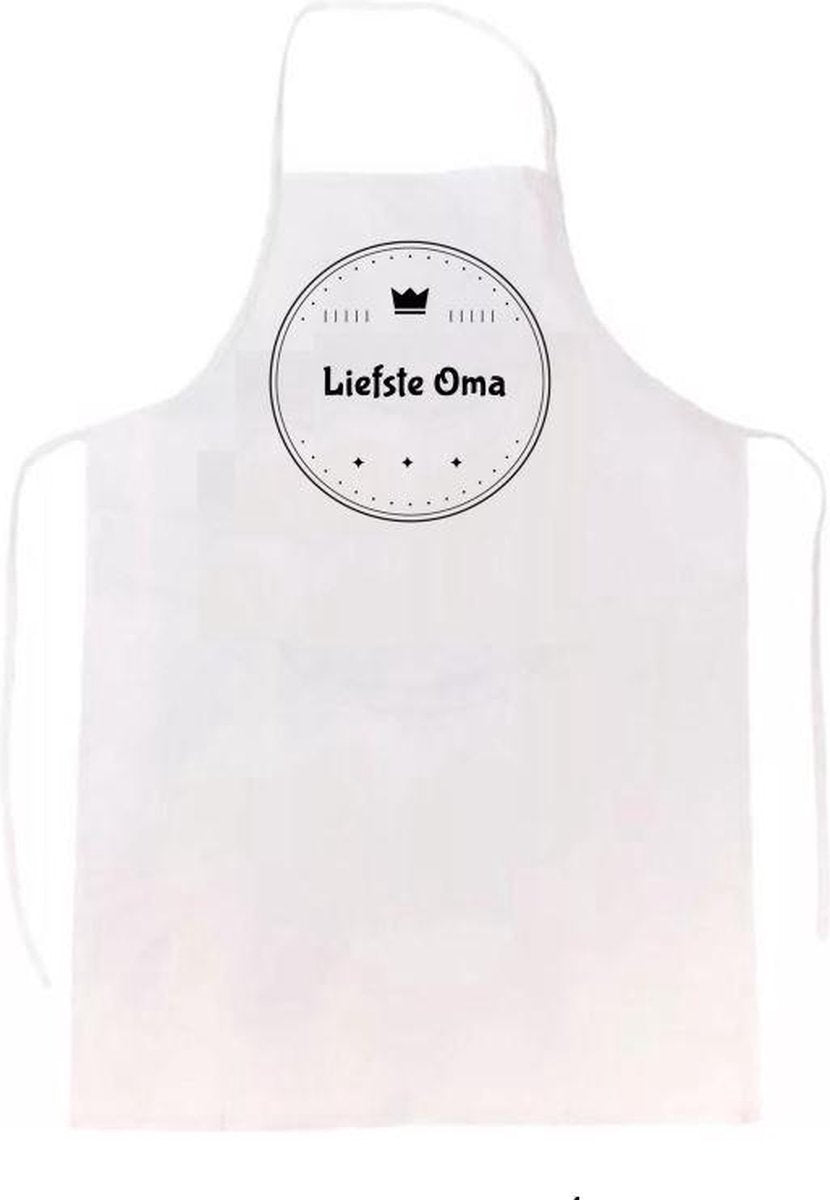 Liefste oma keukenschort |verassing - feestdag - verjaardag - geschenk - gift - kado - cadeau - barbeque - barbecue - chefkok - keuken - schort - eten - bbq - vlees - familie - grandma