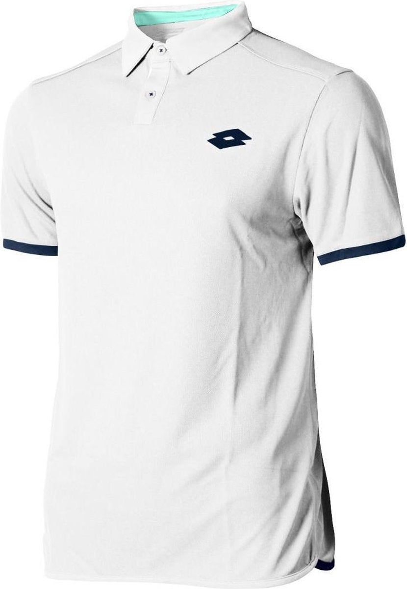 Lotto Aydex IV Polo - Deep Dry Tech Sportpolo - Heren - Maat S - Wit