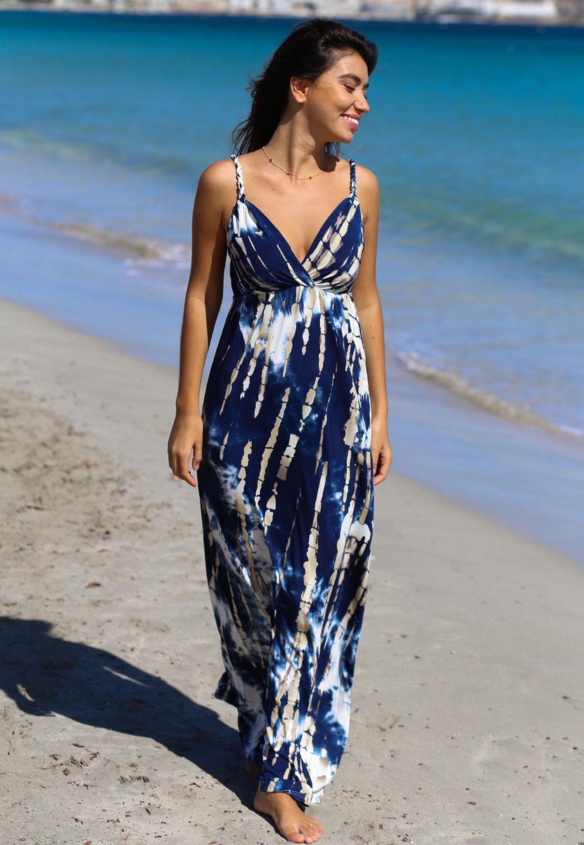 Chic by Lirette - Maxi jurk Samoa - S - Blauw