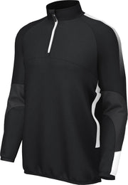RUGBEE EDGE PRO TEAM MIDLAYER ZWART?WIT maat Small