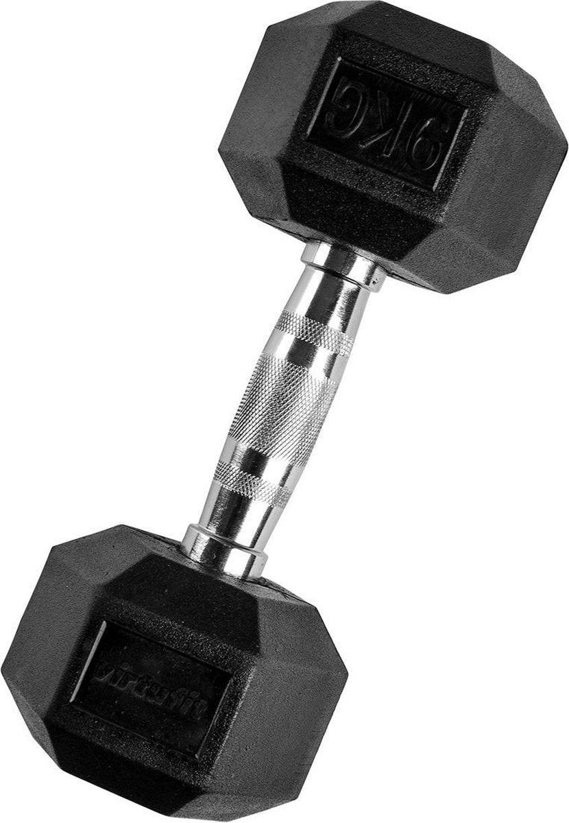 Dumbbell - VirtuFit Hexa dumbbell Pro - Gewichten - 9 kg - Per stuk