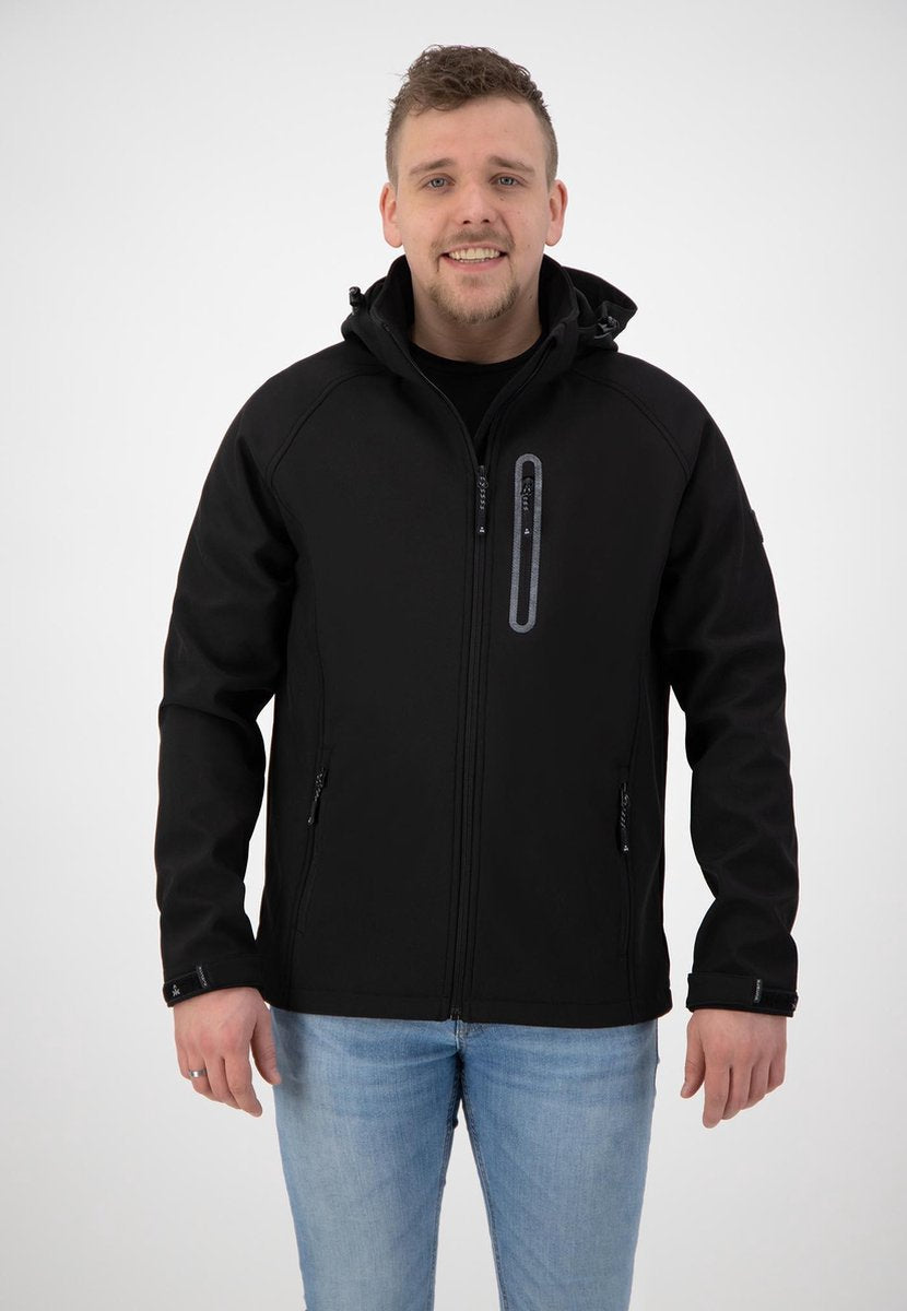 Kjelvik softshell jas Kevan zwart - maat S