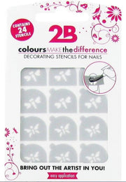 Nail art stencil 03 butterfly