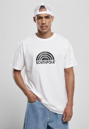 Southpole Heren Tshirt -L- Logo Wit