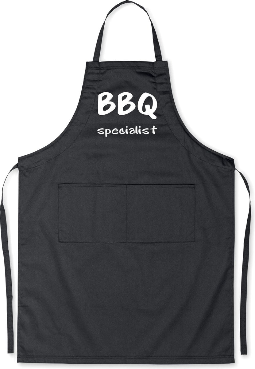 Mijncadeautje - Luxe schort - BBQ Specialist - zwart
