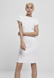 Urban Classics Korte jurk -L- Rib Tee Wit