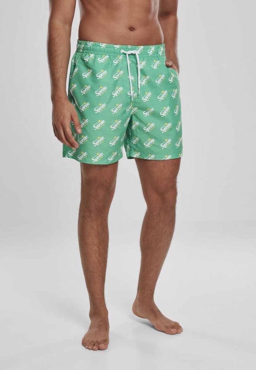 Urban Classics Coca Cola Zwemshorts -S- Sprite Logo Groen