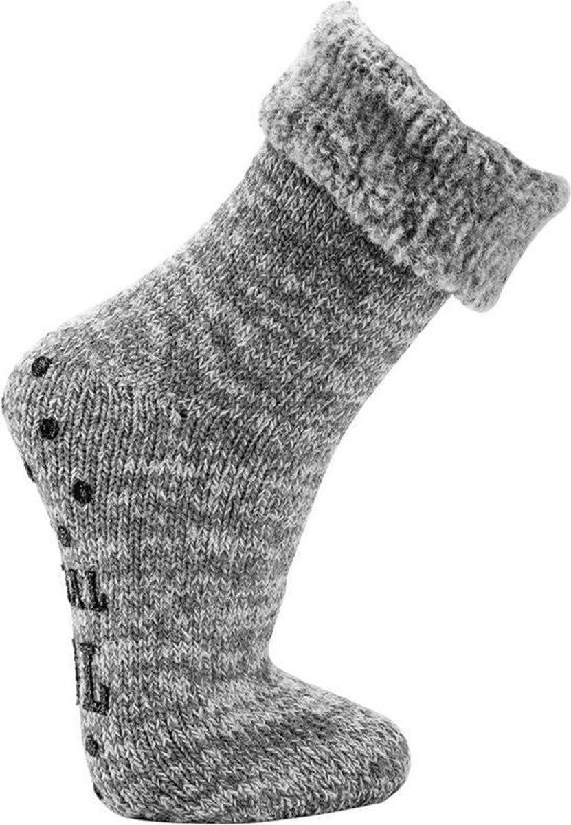 Topsocks Luxury Wool huissokken grijs 37-40