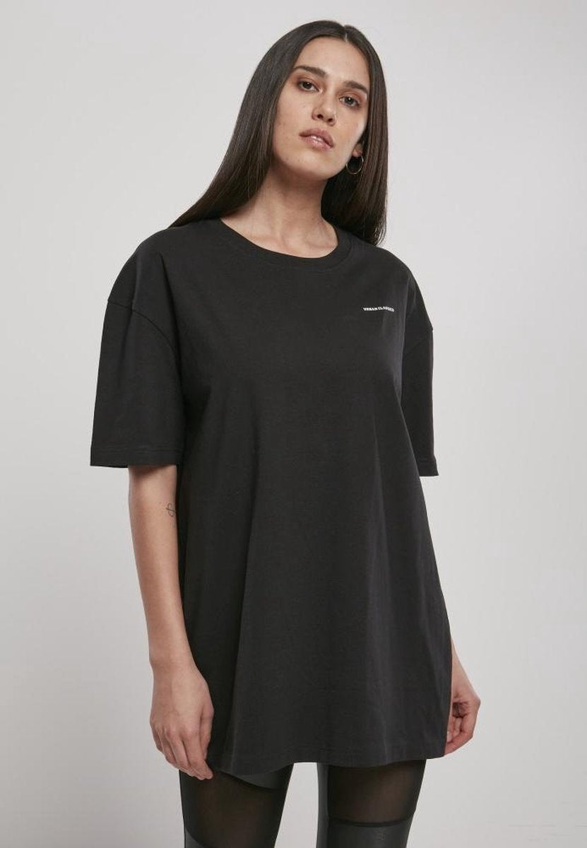 Urban Classics Dames Tshirt -L- Oversized Boyfriend UC Hiking Zwart