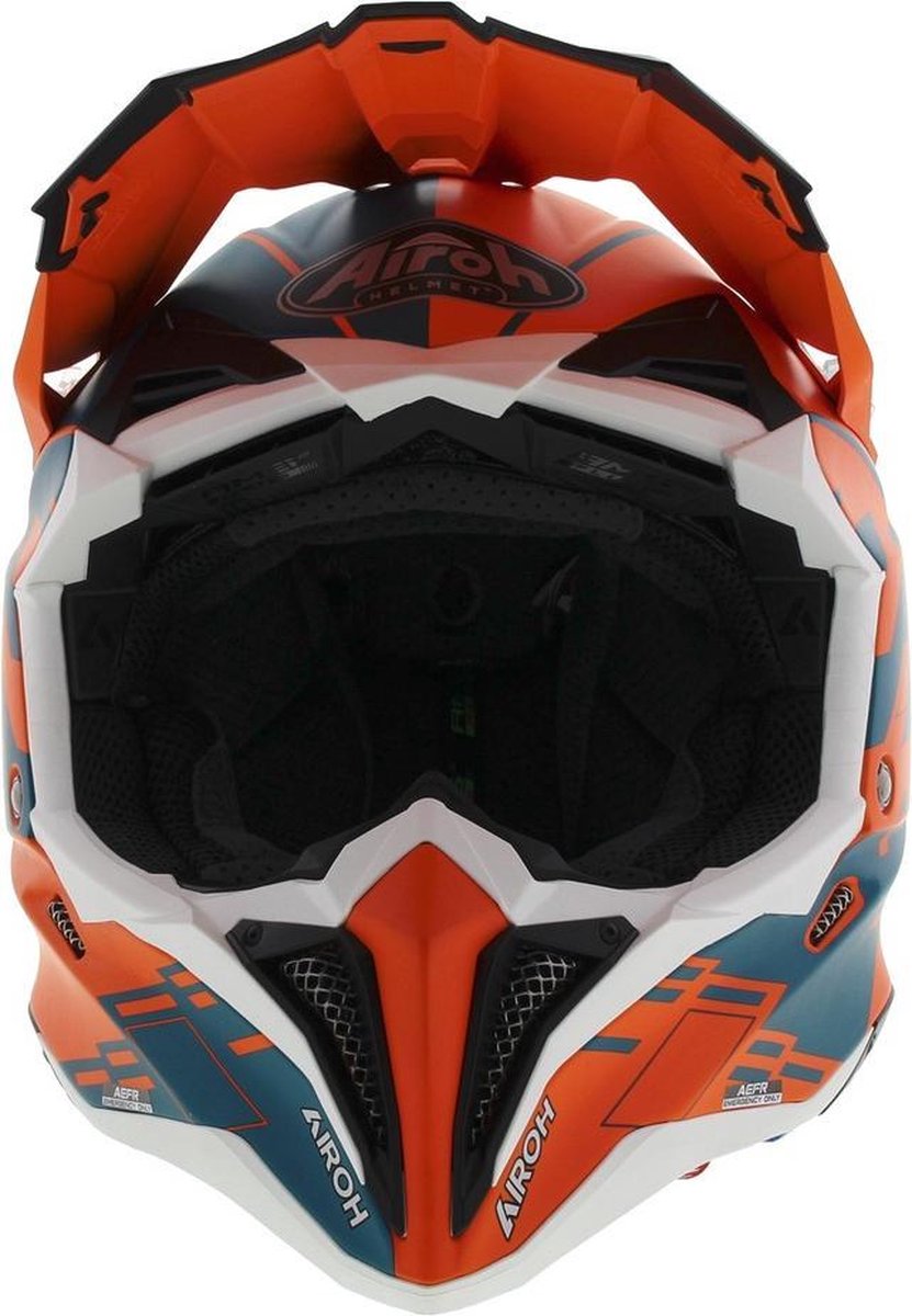 Airoh Aviator 3 AMS² Rampage crosshelm mat oranje zwart L