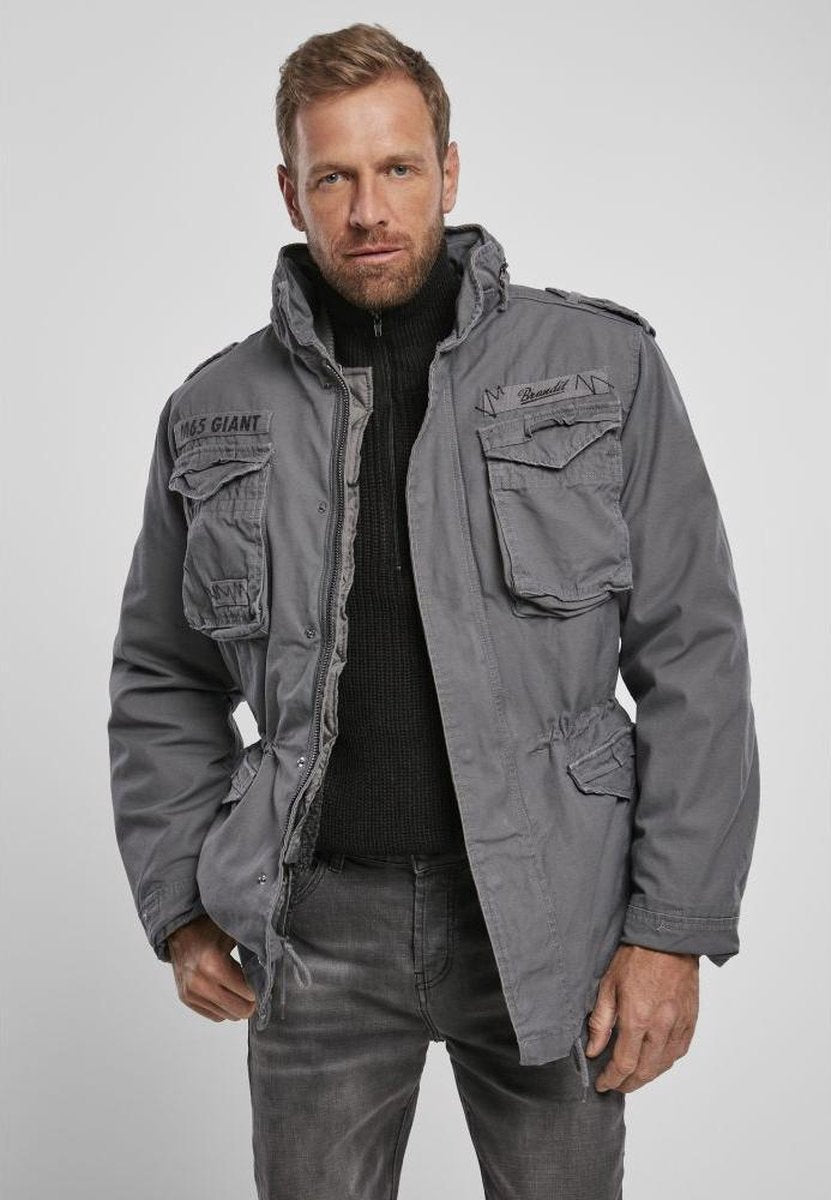 Urban Classics Jacket -4XL- M-65 Field Grijs