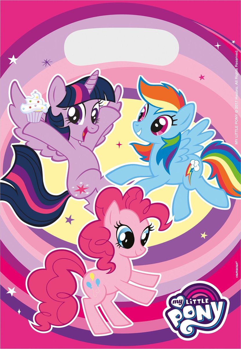 AMSCAN - 8 My Little Pony cadeauzakjes - Decoratie > Feestzakjes