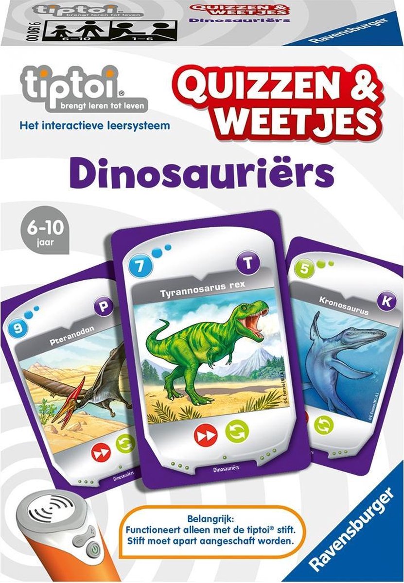 Ravensburger tiptoi® Quizzen & Weetjes Dino´s