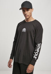 Southpole Heren Tshirt -L- Basic Double Sleeve Zwart