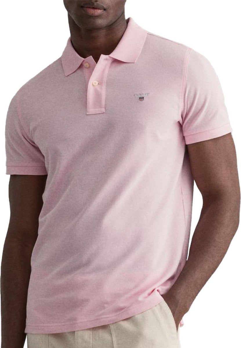 Gant Gant Original Pique Rugger Poloshirt - Mannen - lichtroze
