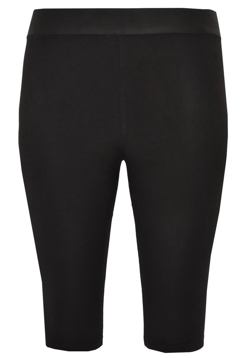 Yoek | Grote maten - dames fietsbroek trend slim fit - zwart