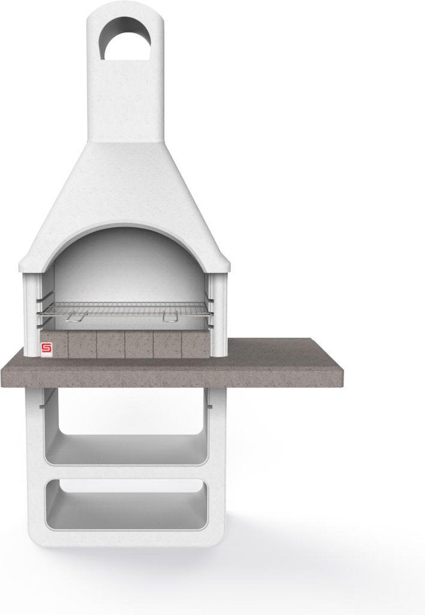 Sarom Fuoco - Betonnen barbecue - Santa Fe - Houtskool - 125 x 64 x 212