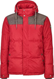 Killtec heren winterjas Horus rood/antraciet - maat XL