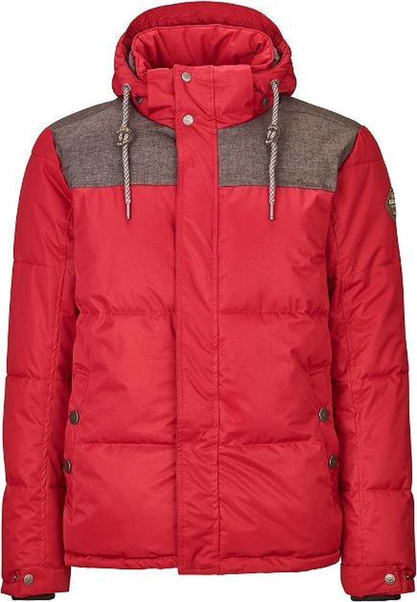 Killtec heren winterjas Horus rood/antraciet - maat XL