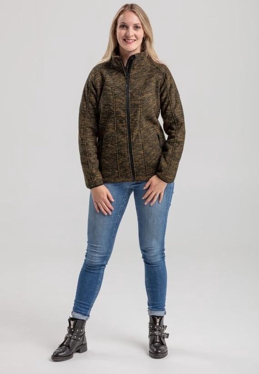 Kjelvik dames vest Viola golden yellow - maat 46