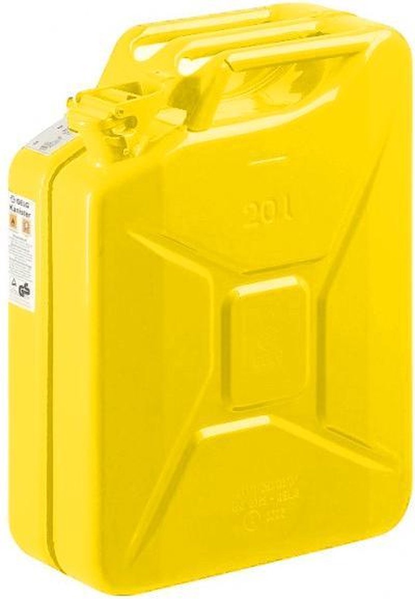 Jerrycan Staal Geel 20 Liter