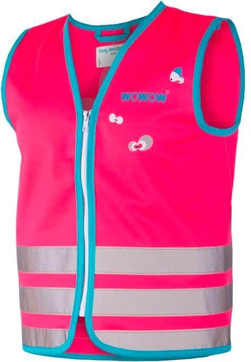 Crazy Monster Jacket Pink M - Fluohesje EN 1150 kind