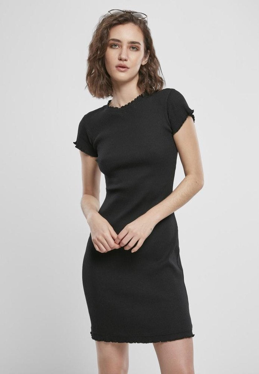 Urban Classics Korte jurk -4XL- Rib Tee Zwart