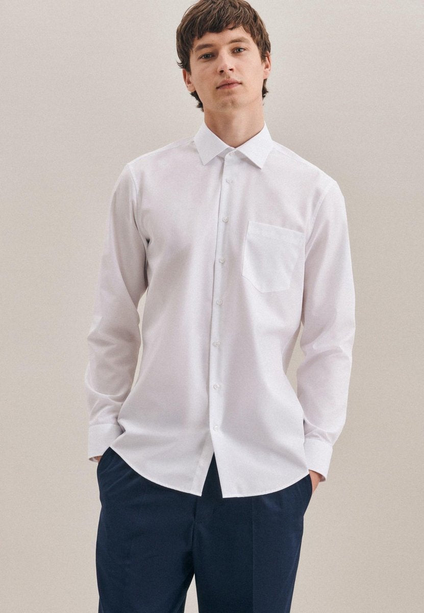 Seidensticker overhemd modern fit off white