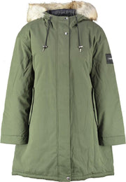 Calvin klein dikke groene oversized parka winterjas - valt ruim - Maat XS
