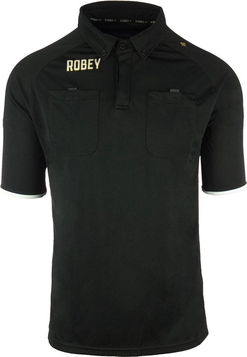 Robey Referee Shirt - Voetbalshirt - Black - Maat XXXL