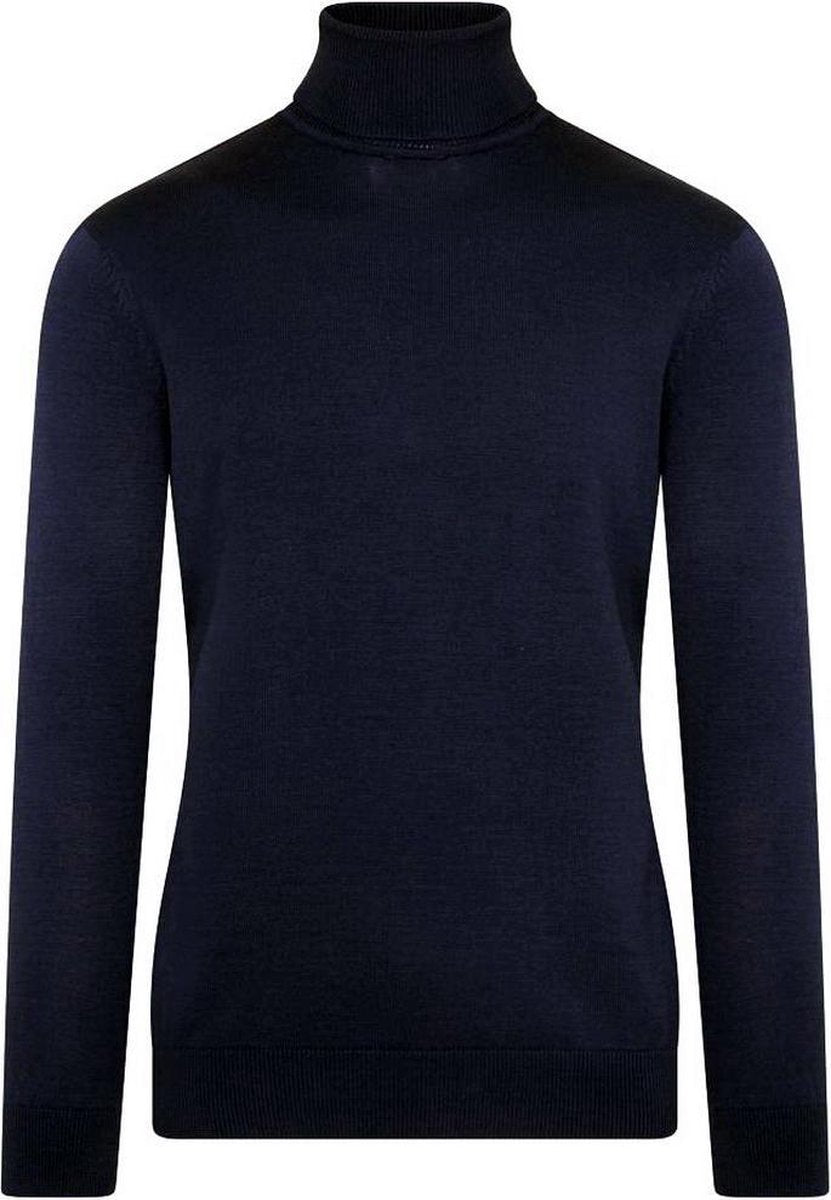 Ferlucci - Exclusieve Heren Coltrui - Fijn Gebreid - Navy