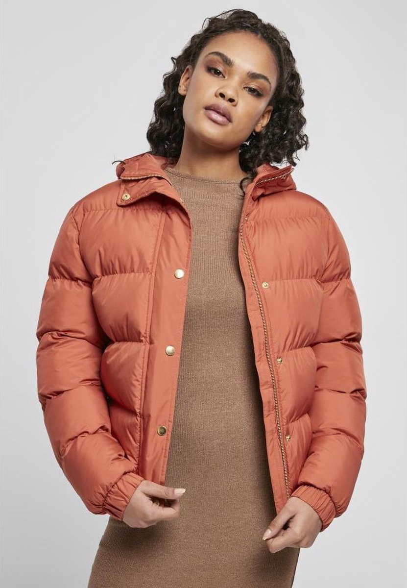 Urban Classics Gewatteerd jack -4XL- Hooded Rood