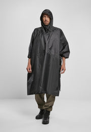 Ripstop Poncho zwart