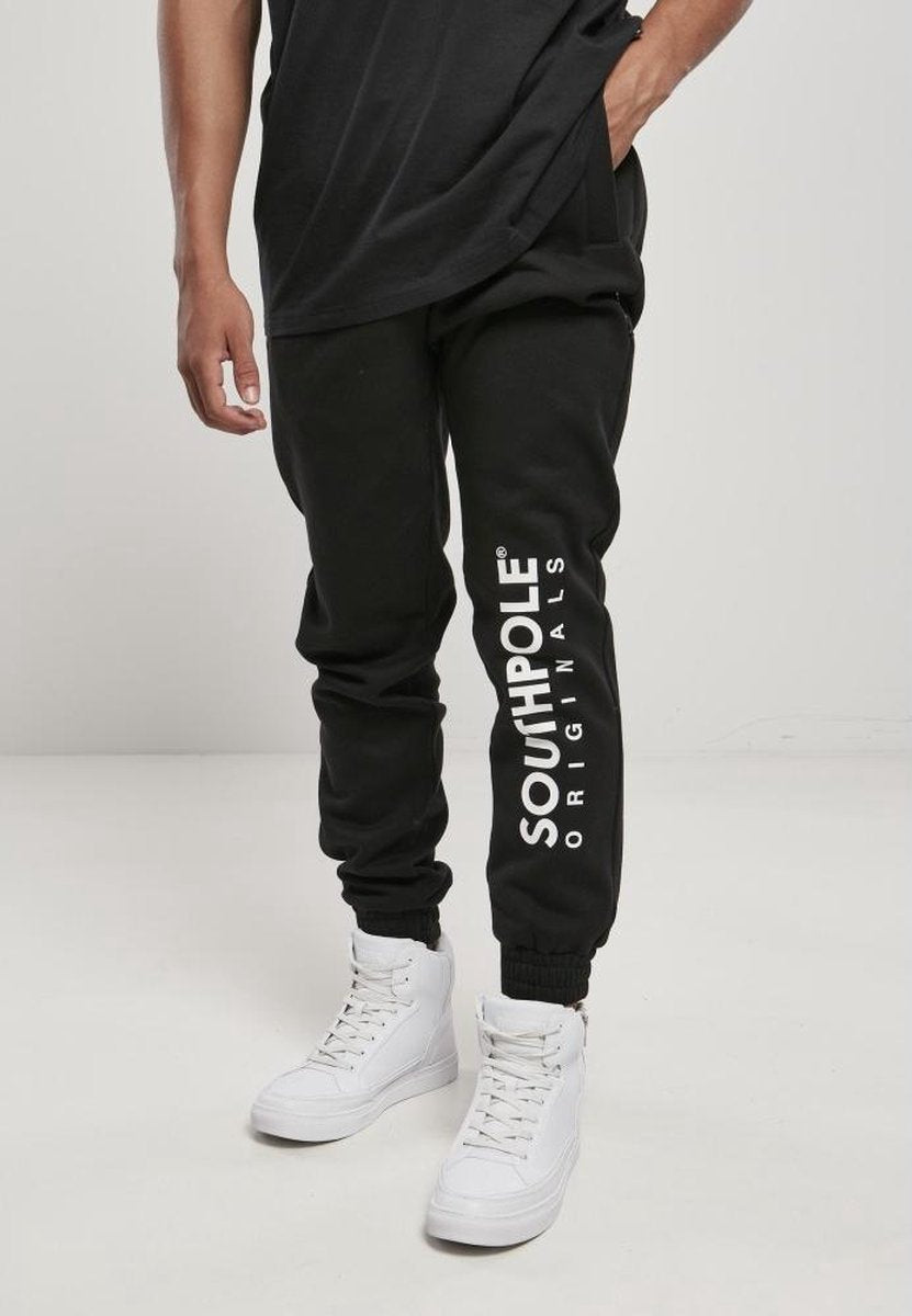 Southpole Heren joggingbroek -S- Basic Zwart