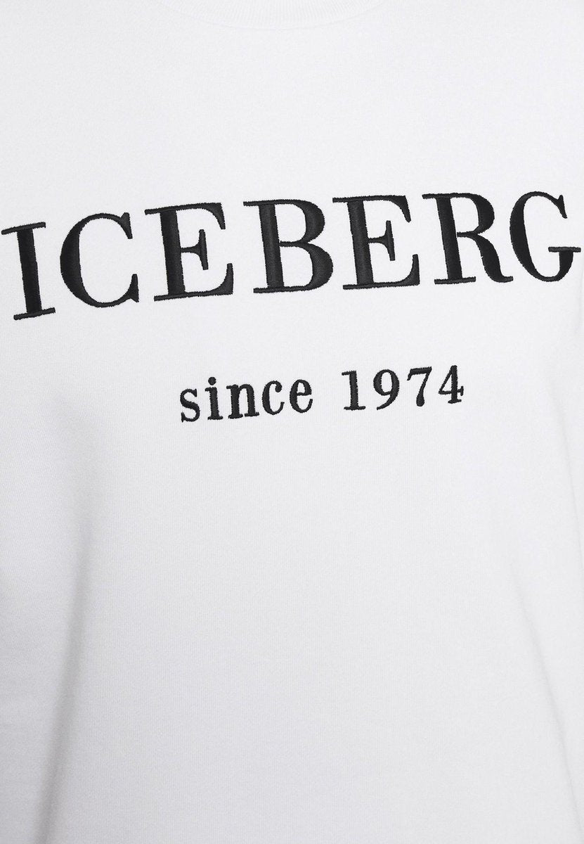 Iceberg 1974 Logo Sweater Wit  heren maat XL
