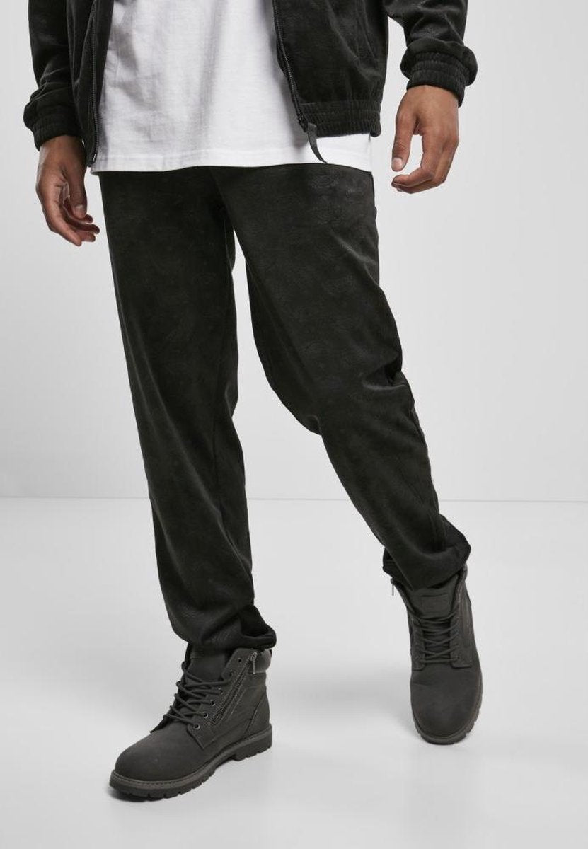 Southpole Heren joggingbroek -M- Velour Zwart
