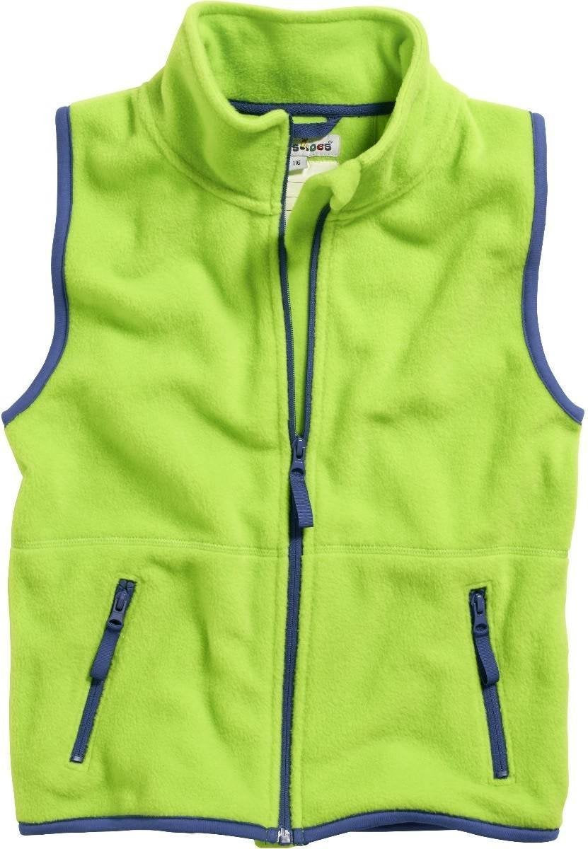 Playshoes Bodywarmer Fleece Junior Groen/donkerblauw Maat 86